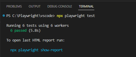 VSCode for Playwrightの実行